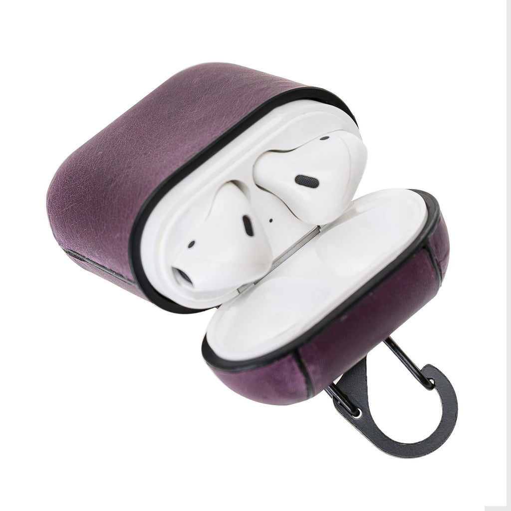 Luxury Purple Apple Airpods Hard Case with Back Hook - Hardiston - 6