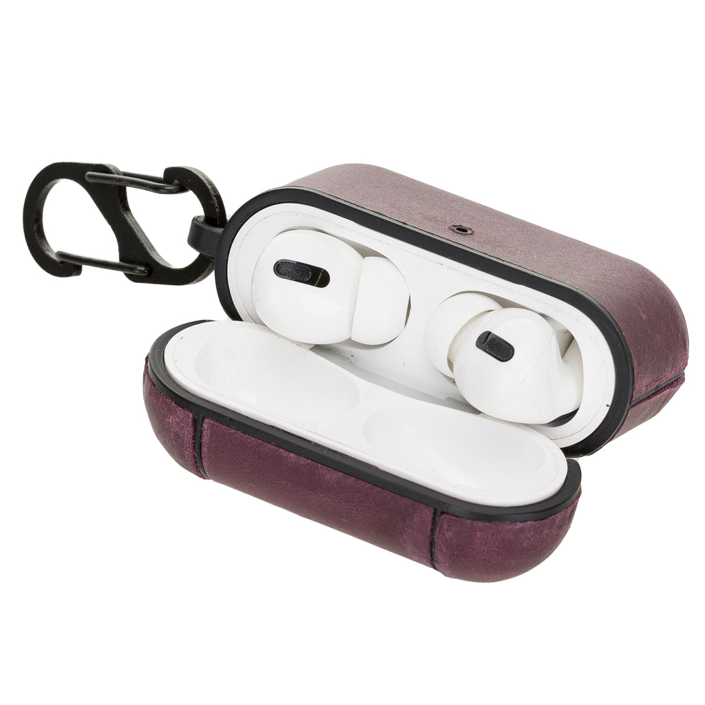 Luxury Purple Apple AirPods Pro Hard Case with Side Strap - Hardiston - 7