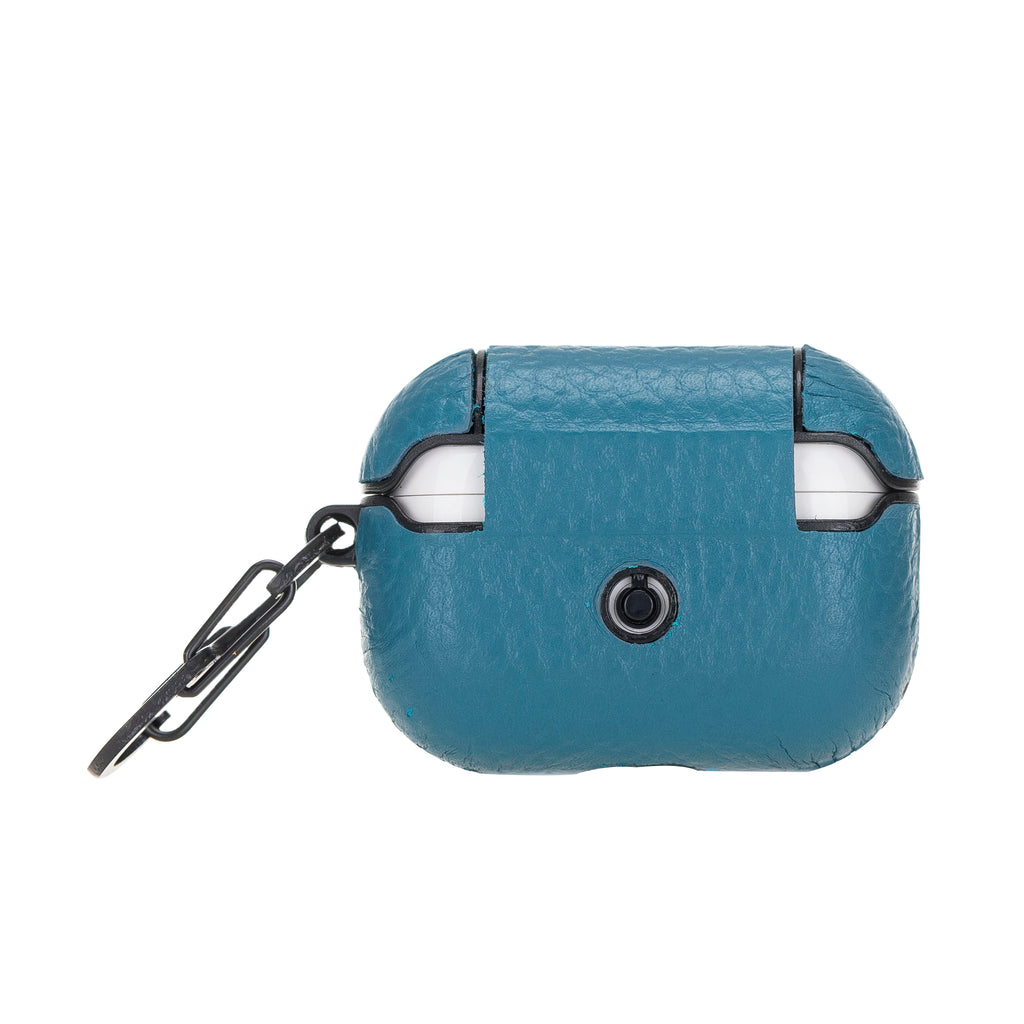 Luxury Turquoise Apple AirPods Pro Hard Case with Side Strap - Hardiston - 2
