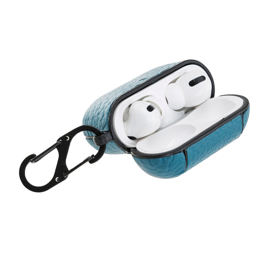 Luxury Turquoise Apple AirPods Pro Hard Case with Side Strap - Hardiston - 7