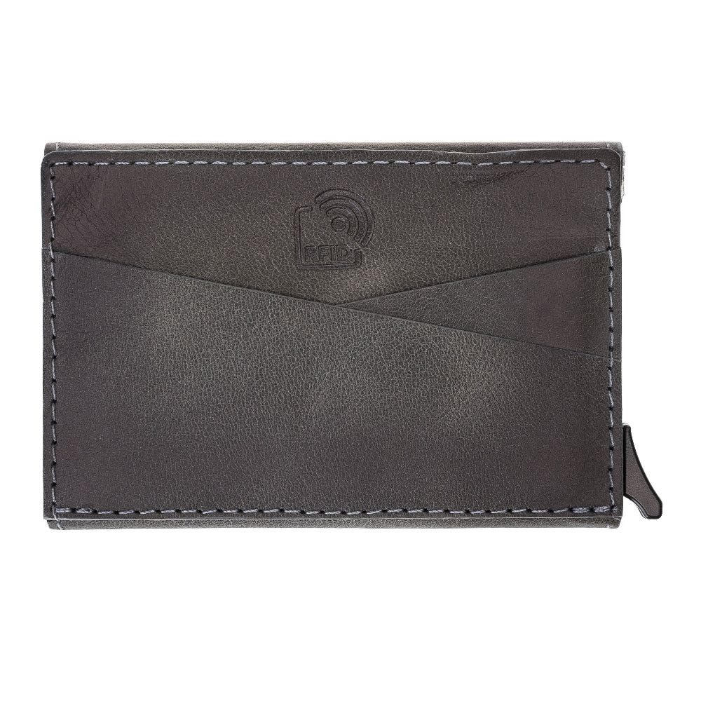 RFID Protected Card Holder Classic Flap Closure Wallet with Card and ID Slots
