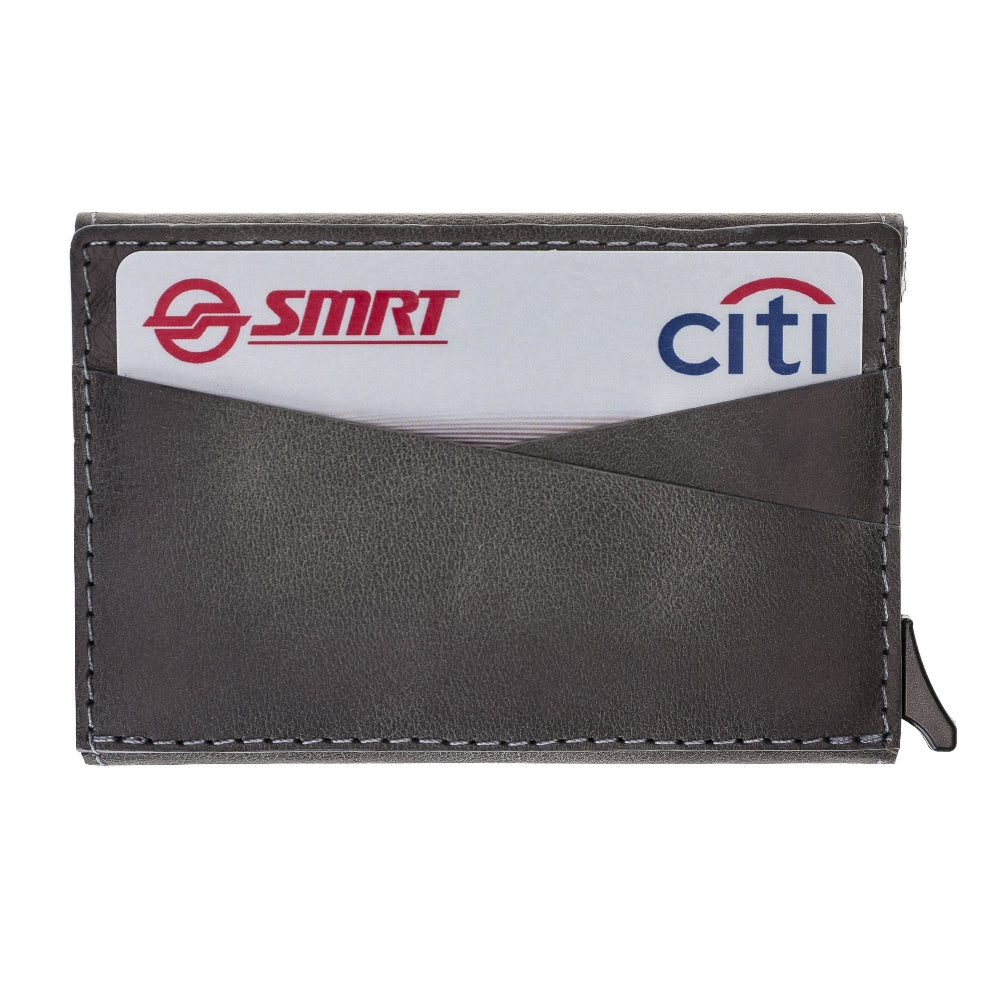 RFID Protected Card Holder Classic Flap Closure Wallet with Card and ID Slots