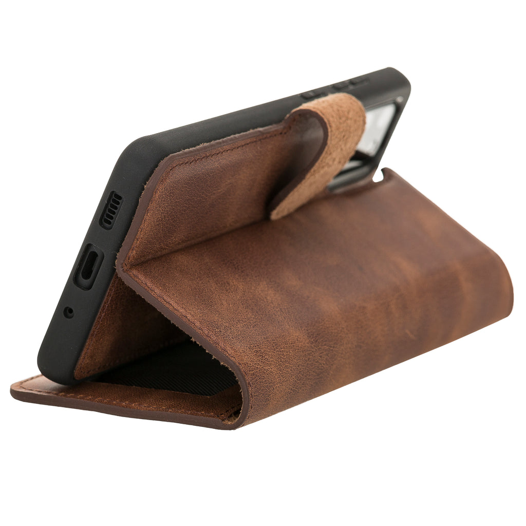 Magnetic Detachable Leather Wallet Case with Card Holders for Samsung Galaxy S20 Plus