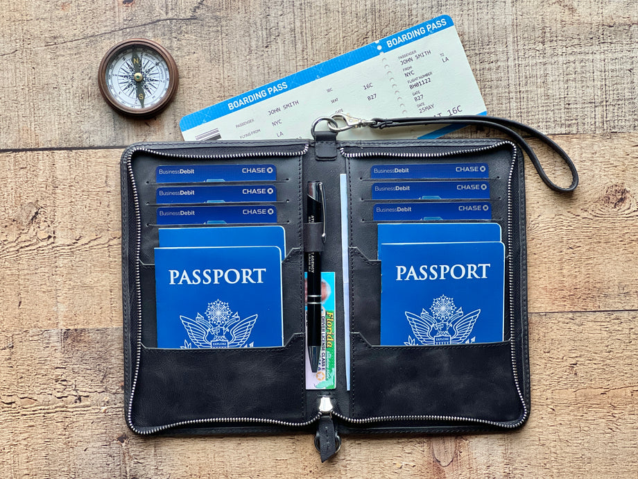 Luxury passport holder cover case