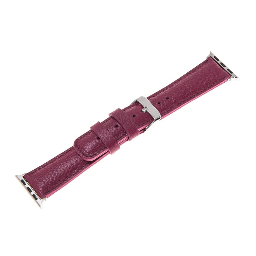 Pink Leather Apple Watch Band or Strap 38mm, 40mm, 42mm, 44mm for All Series - Venito - Leather - 5