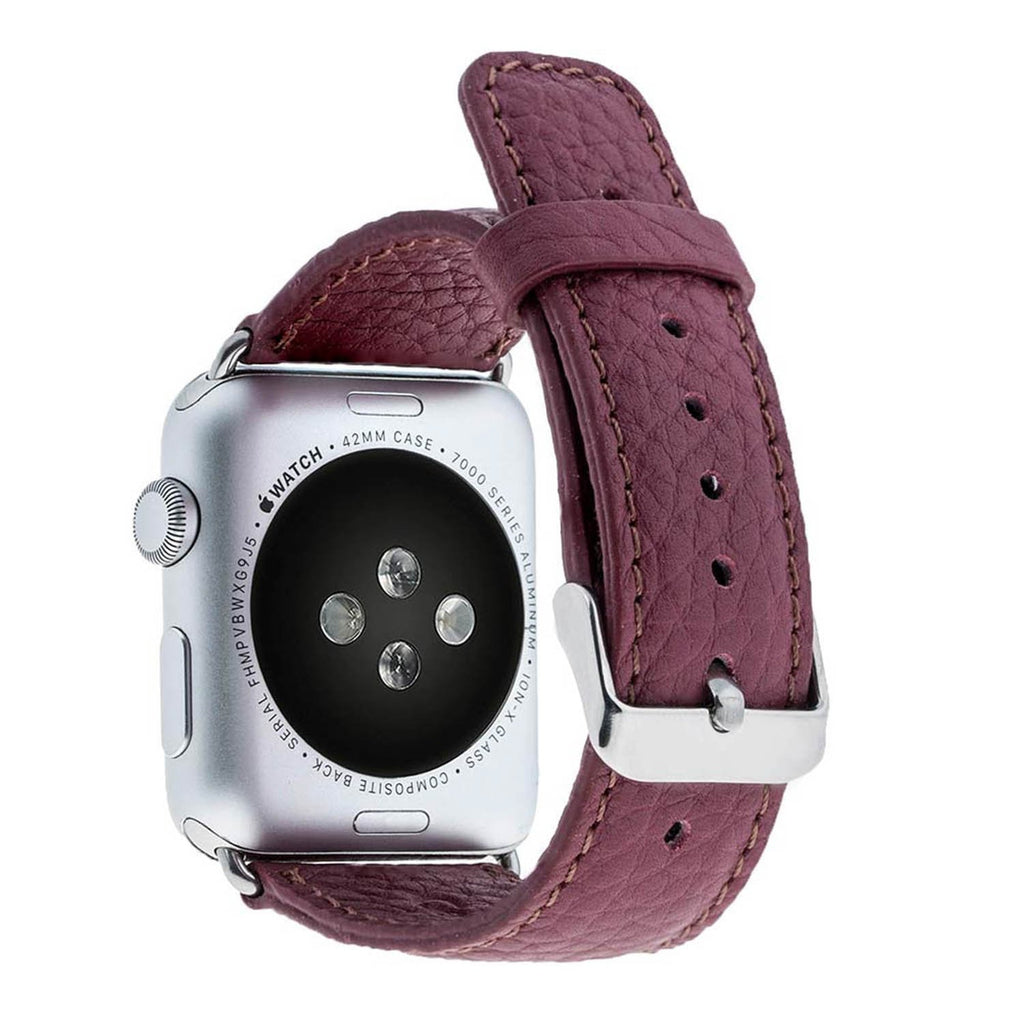 Rose Leather Apple Watch Band or Strap 38mm, 40mm, 42mm, 44mm for All Series - Venito - Leather - 2