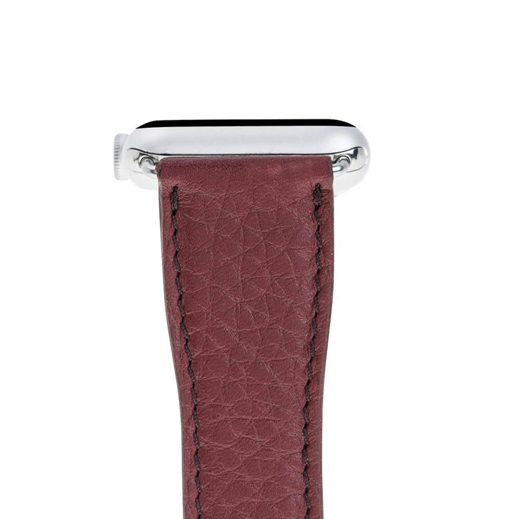 Rose Leather Apple Watch Band or Strap 38mm, 40mm, 42mm, 44mm for All Series - Venito - Leather - 3