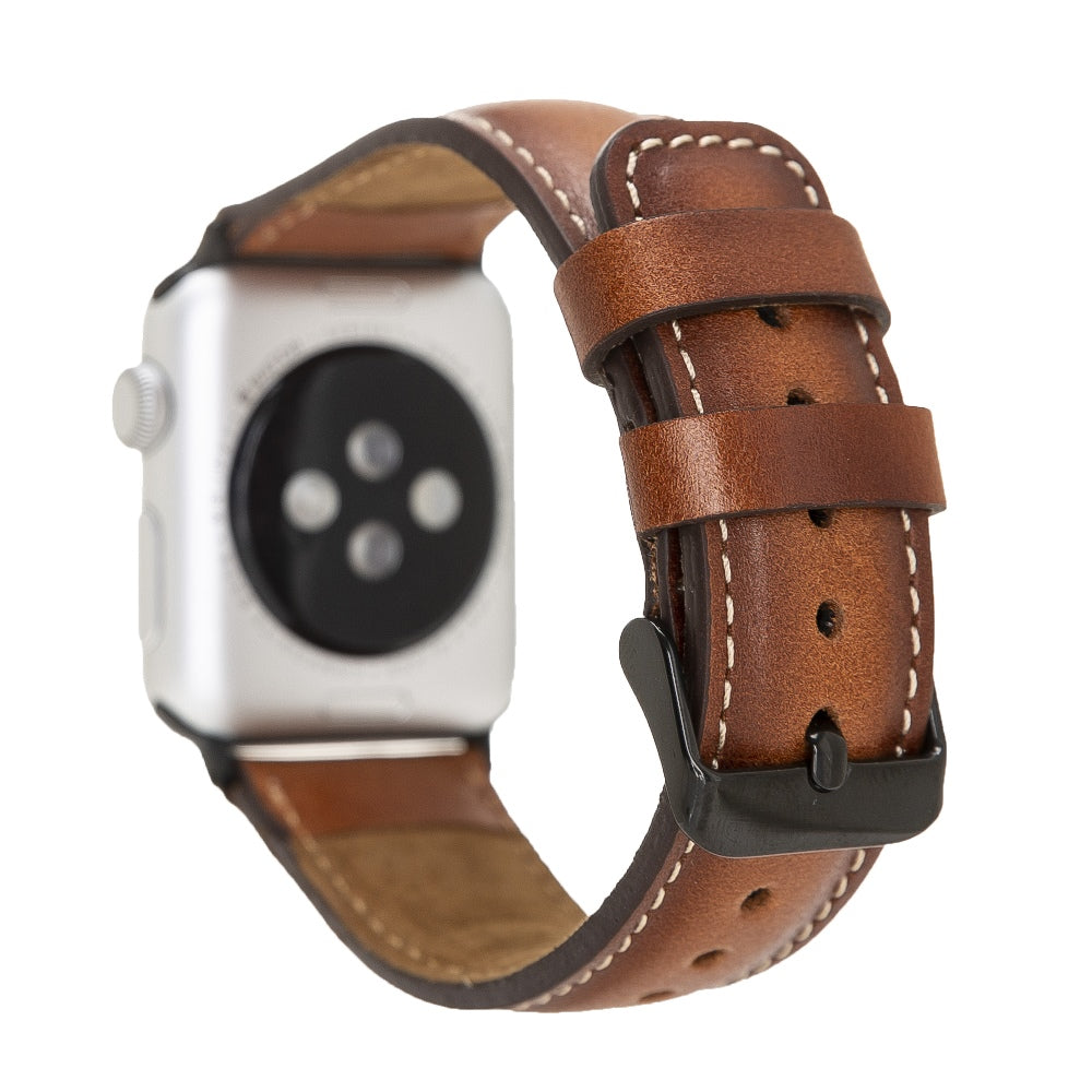 Russet Leather Apple Watch Band or Strap 38mm, 40mm, 42mm, 44mm for All Series - Venito - Leather - 2