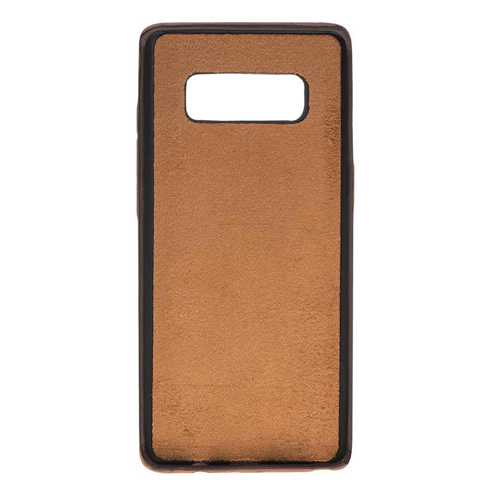 Samsung Galaxy Note8 Brown Leather Snap-On Card Holder Case with S Pen - Hardiston - 3