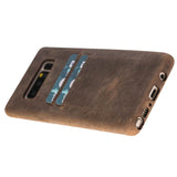 Samsung Galaxy Note8 Camel Leather Snap-On Card Holder Case with S Pen - Hardiston - 4