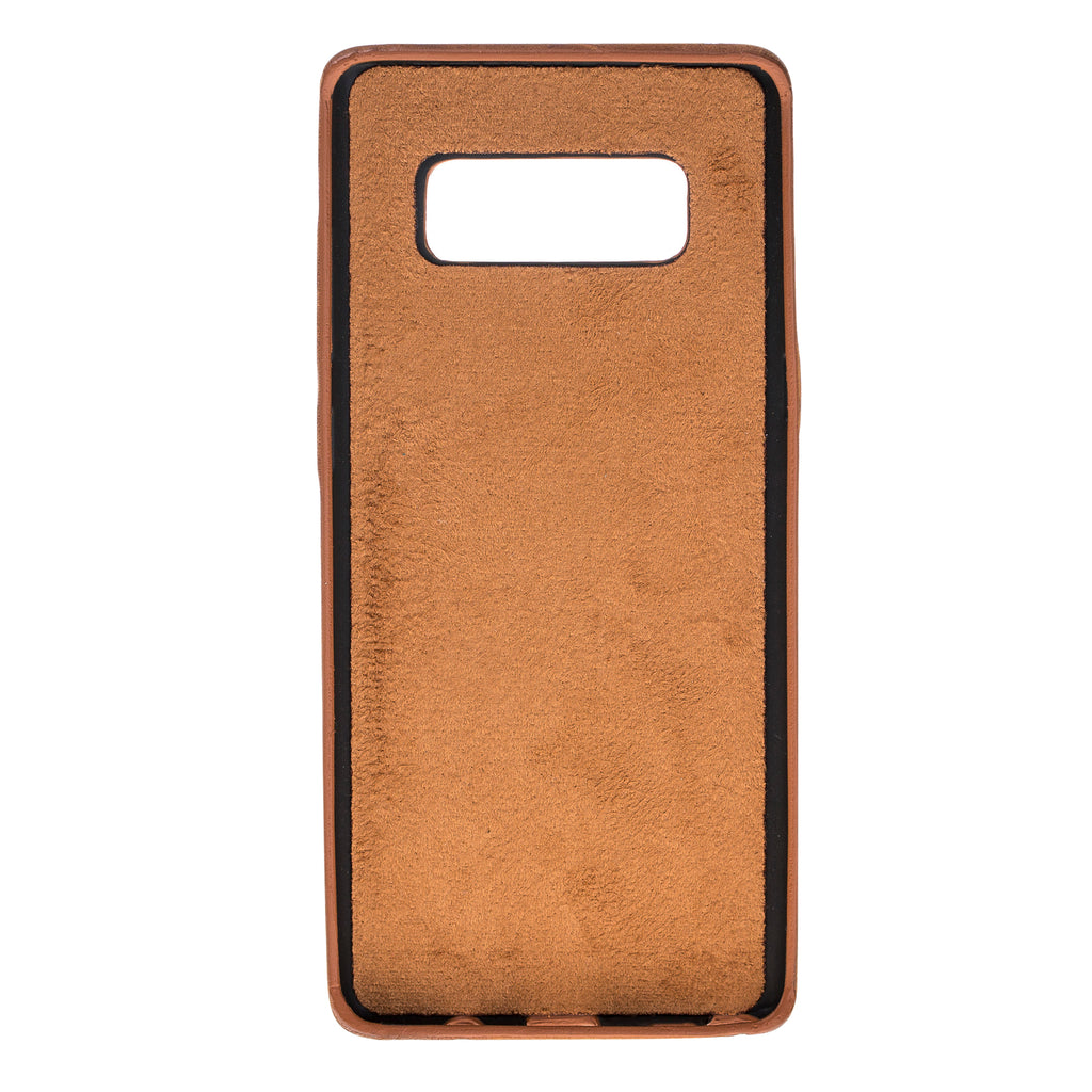 Samsung Galaxy Note8 Cinnamon Leather Snap-On Card Holder Case with S Pen - Hardiston - 3