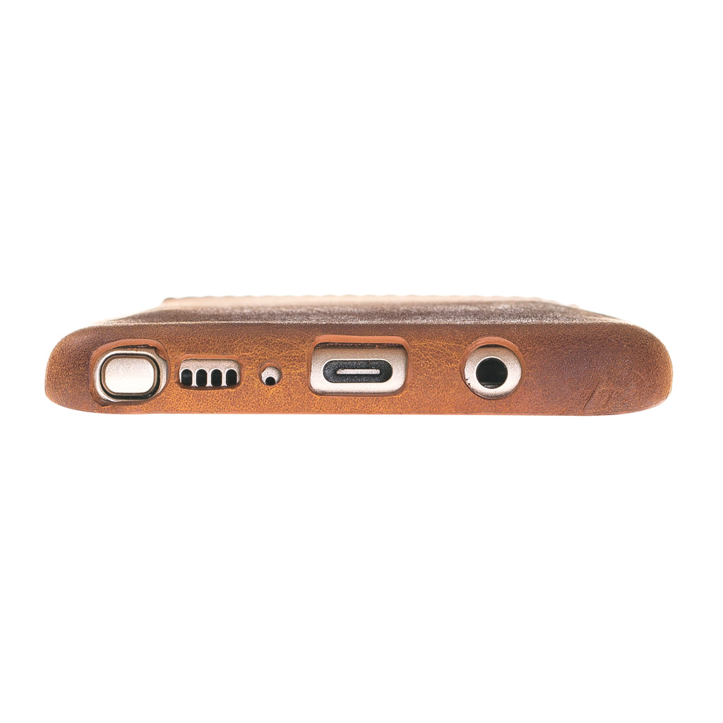 Samsung Galaxy Note8 Cinnamon Leather Snap-On Card Holder Case with S Pen - Hardiston - 6