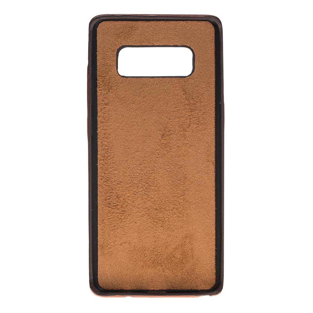 Samsung Galaxy Note8 Russet Leather Snap-On Card Holder Case with S Pen - Hardiston - 3
