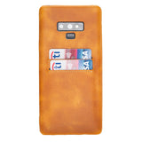 Samsung Galaxy Note9 Amber Leather Snap-On Card Holder Case with S Pen - Hardiston - 1