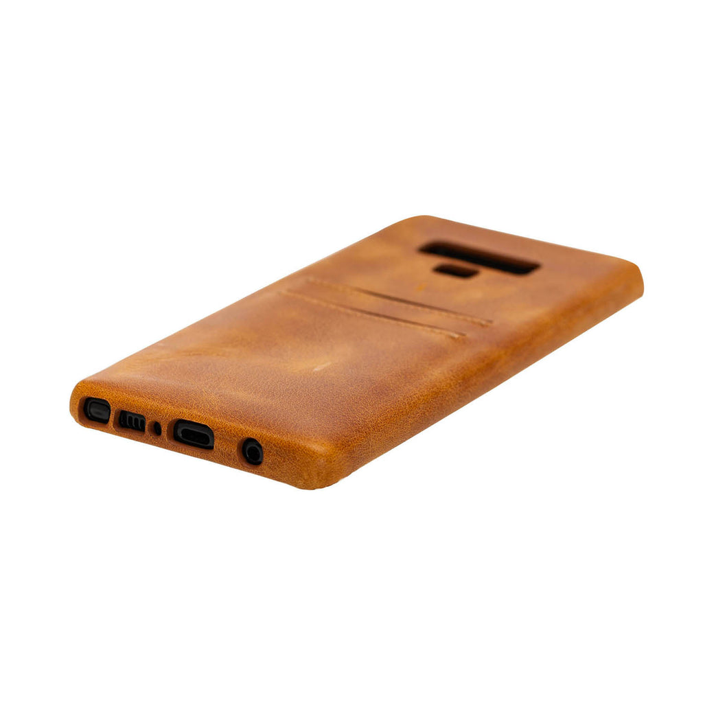 Samsung Galaxy Note9 Amber Leather Snap-On Card Holder Case with S Pen - Hardiston - 5