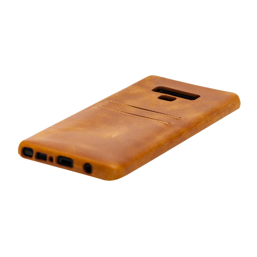 Samsung Galaxy Note9 Amber Leather Snap-On Card Holder Case with S Pen - Hardiston - 6
