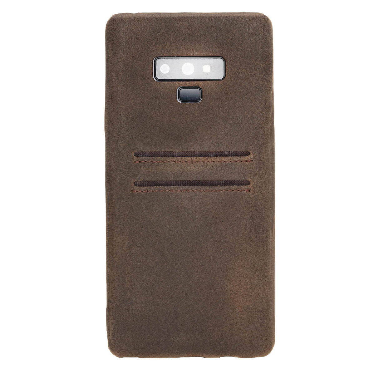 Samsung Galaxy Note9 Mocha Leather Snap-On Card Holder Case with S Pen - Hardiston - 2