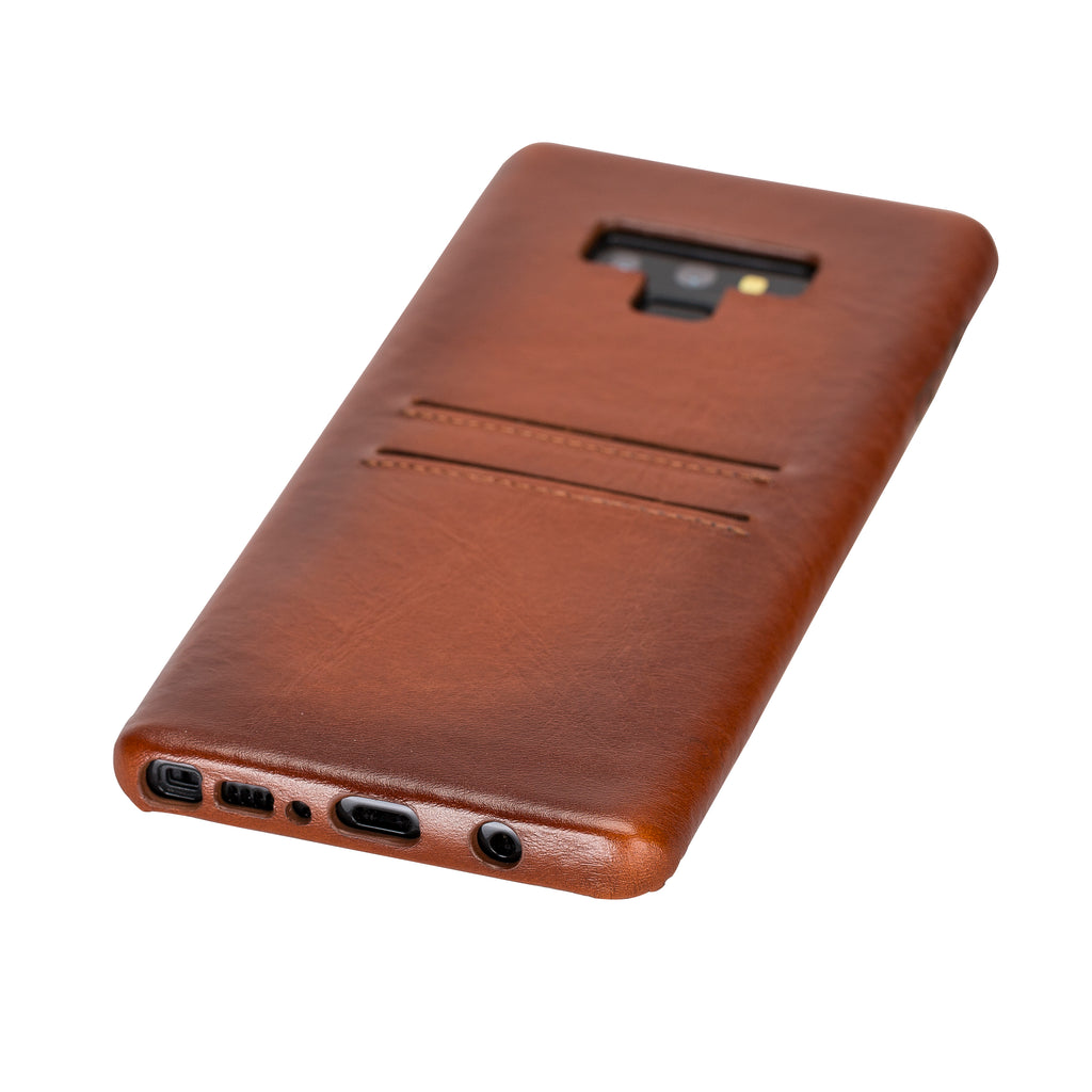 Samsung Galaxy Note9 Russet Leather Snap-On Card Holder Case with S Pen - Hardiston - 4