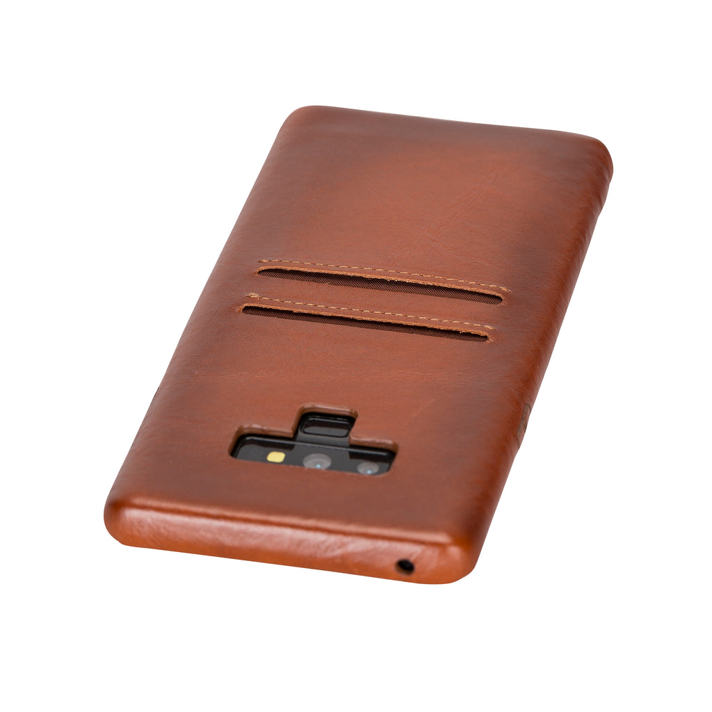 Samsung Galaxy Note9 Russet Leather Snap-On Card Holder Case with S Pen - Hardiston - 5