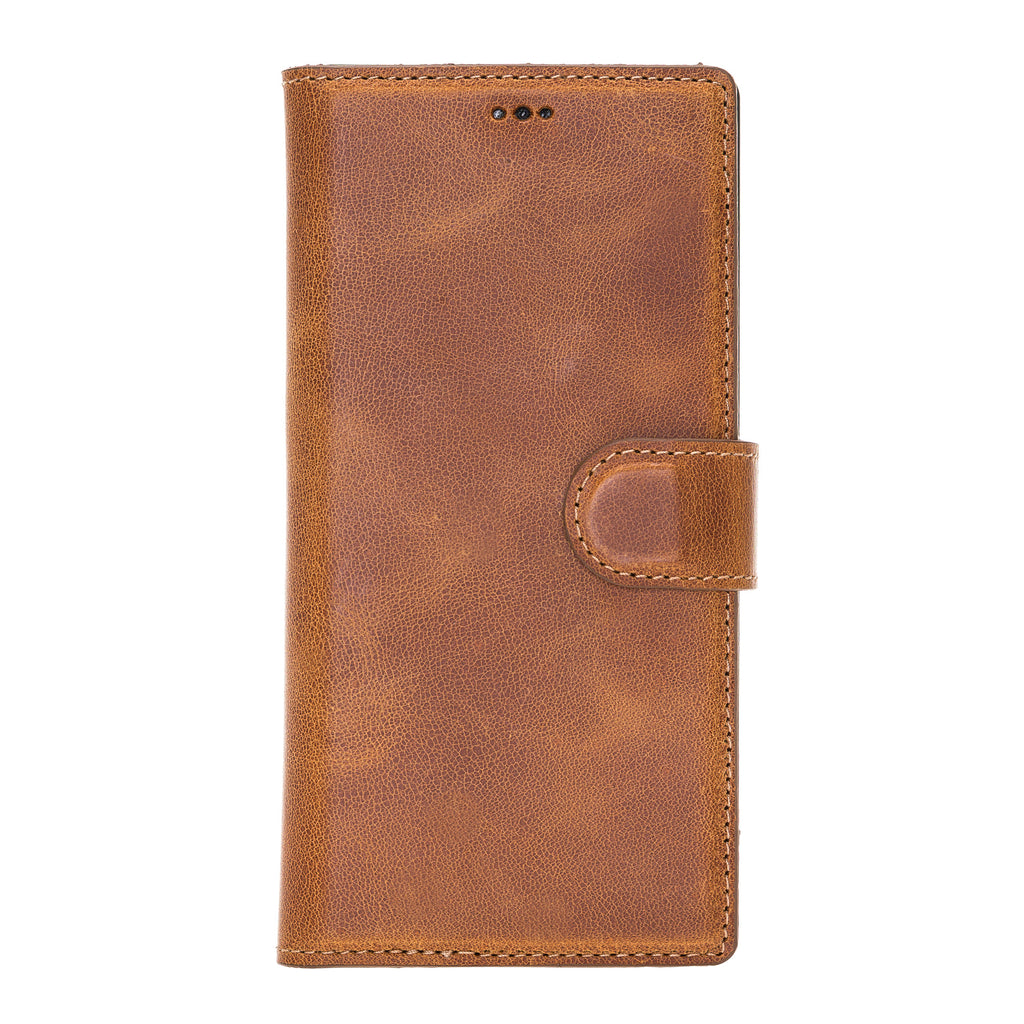 Samsung Galaxy Note 10 Amber Leather 2-in-1 Card Holder Wallet Case with S Pen - Hardiston - 3