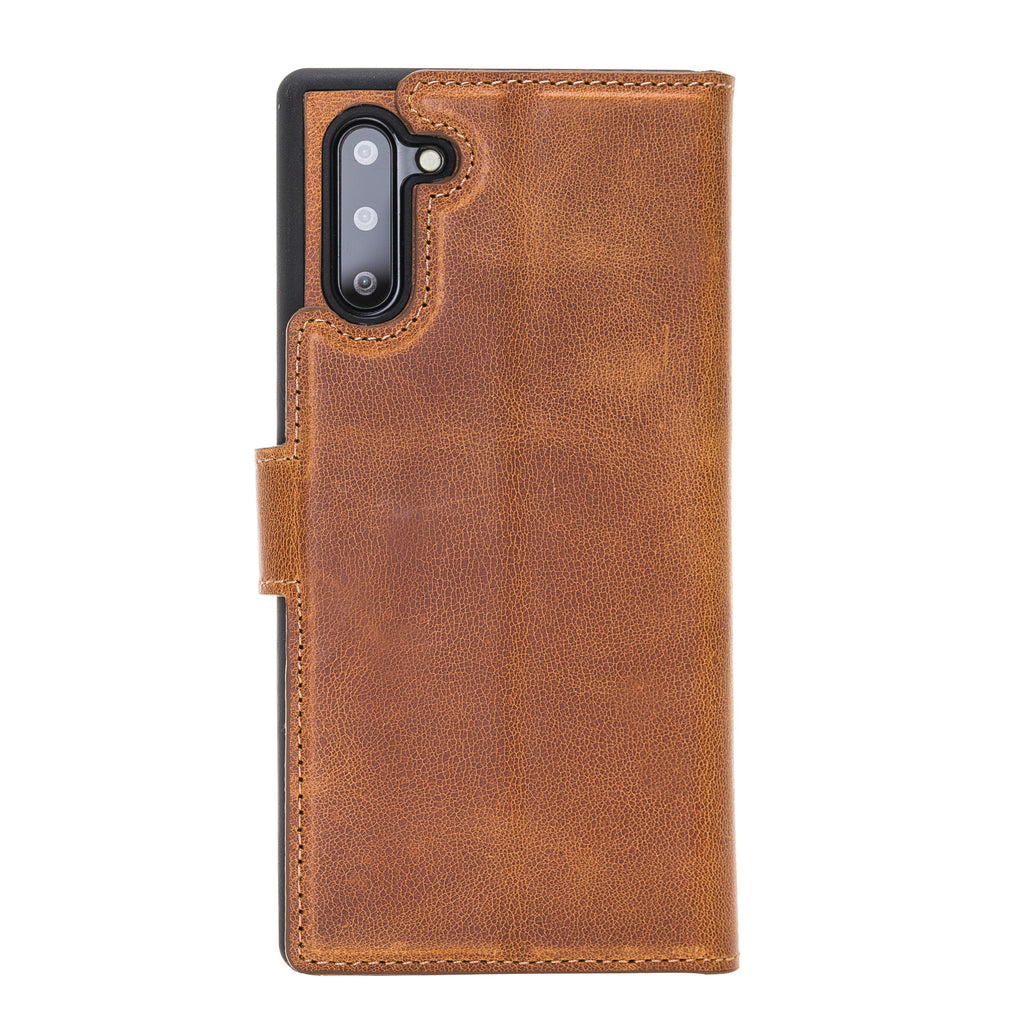 Samsung Galaxy Note 10 Amber Leather 2-in-1 Card Holder Wallet Case with S Pen - Hardiston - 4