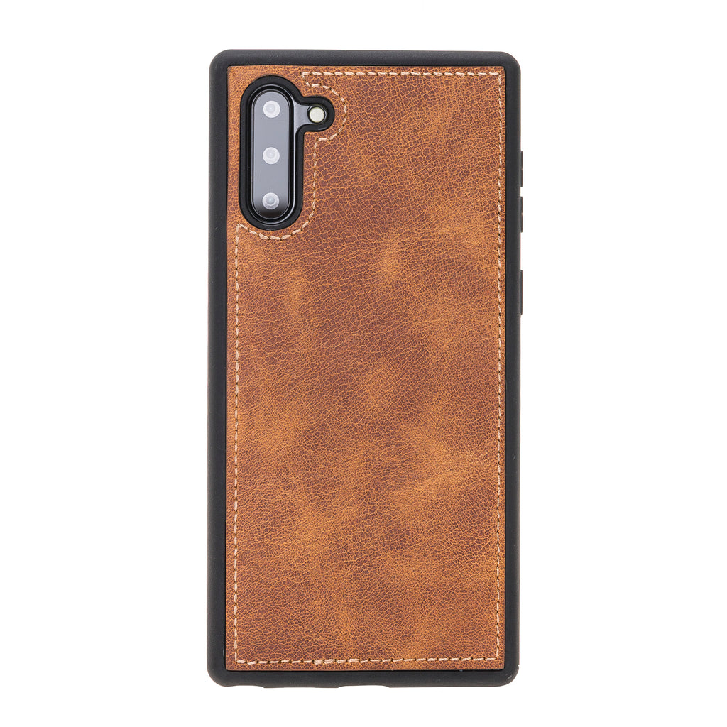 Samsung Galaxy Note 10 Amber Leather 2-in-1 Card Holder Wallet Case with S Pen - Hardiston - 5