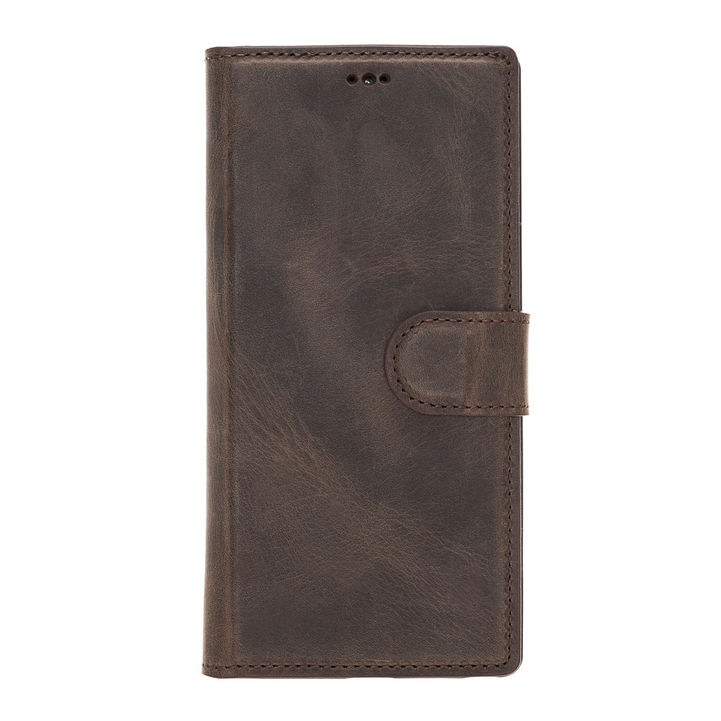 Samsung Galaxy Note 10 Mocha Leather 2-in-1 Card Holder Wallet Case with S Pen - Hardiston - 3