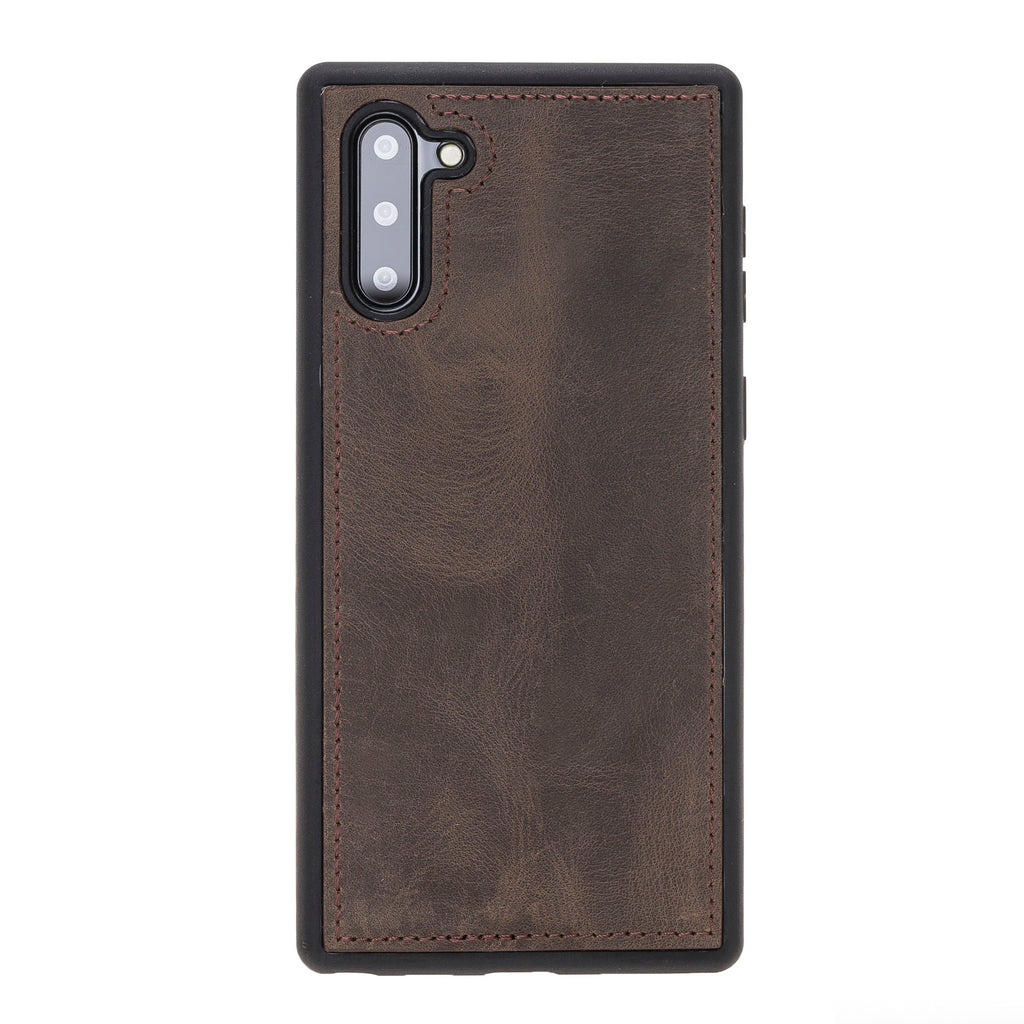 Samsung Galaxy Note 10 Mocha Leather 2-in-1 Card Holder Wallet Case with S Pen - Hardiston - 5
