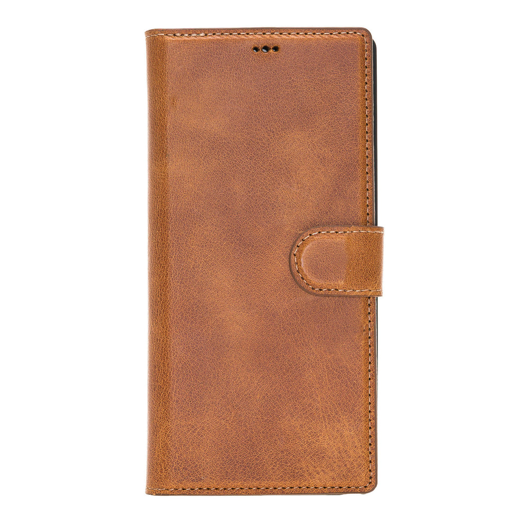 Samsung Galaxy Note 10 Plus Amber Leather 2-in-1 Card Holder Wallet Case with S Pen - Hardiston - 3