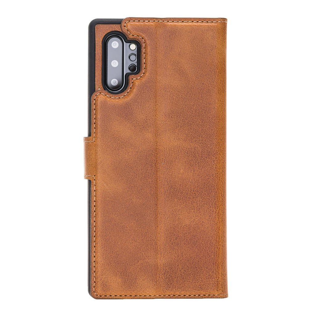 Samsung Galaxy Note 10 Plus Amber Leather 2-in-1 Card Holder Wallet Case with S Pen - Hardiston - 4