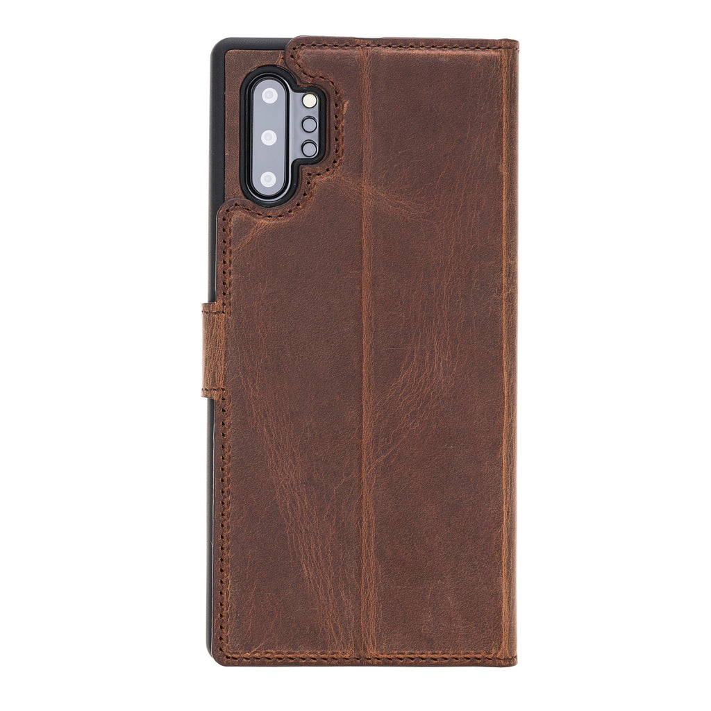 Samsung Galaxy Note 10 Plus Brown Leather 2-in-1 Card Holder Wallet Case with S Pen - Hardiston - 4