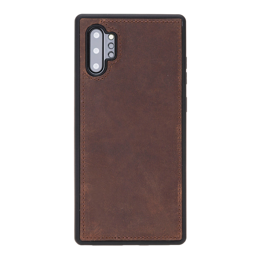Samsung Galaxy Note 10 Plus Brown Leather 2-in-1 Card Holder Wallet Case with S Pen - Hardiston - 5