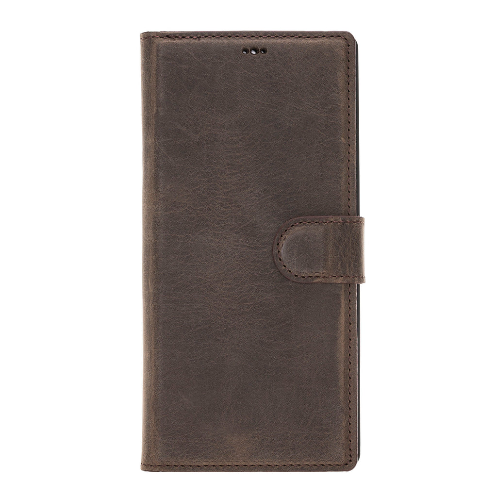 Samsung Galaxy Note 10 Plus Mocha Leather 2-in-1 Card Holder Wallet Case with S Pen - Hardiston - 3
