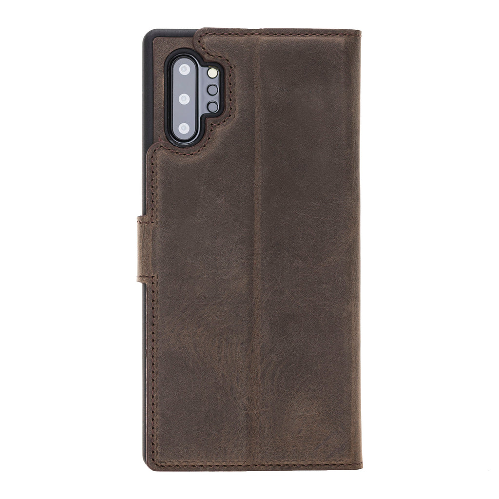 Samsung Galaxy Note 10 Plus Mocha Leather 2-in-1 Card Holder Wallet Case with S Pen - Hardiston - 4