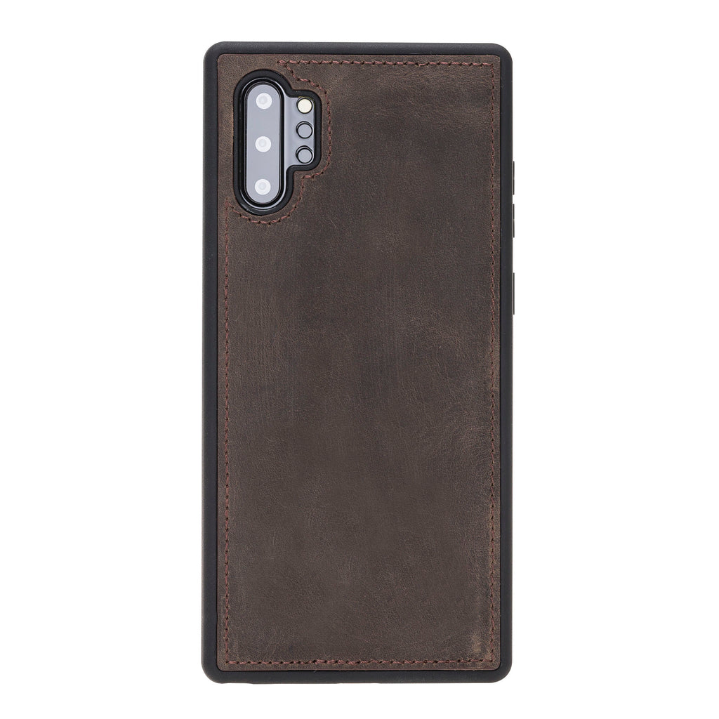 Samsung Galaxy Note 10 Plus Mocha Leather 2-in-1 Card Holder Wallet Case with S Pen - Hardiston - 5
