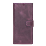 Samsung Galaxy Note 10 Plus Purple Leather 2-in-1 Card Holder Wallet Case with S Pen - Hardiston - 3