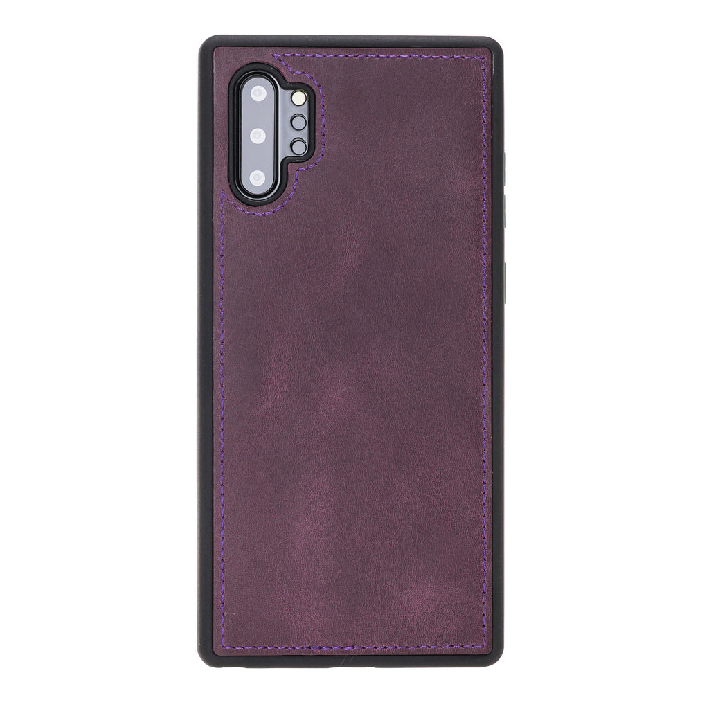 Samsung Galaxy Note 10 Plus Purple Leather 2-in-1 Card Holder Wallet Case with S Pen - Hardiston - 5