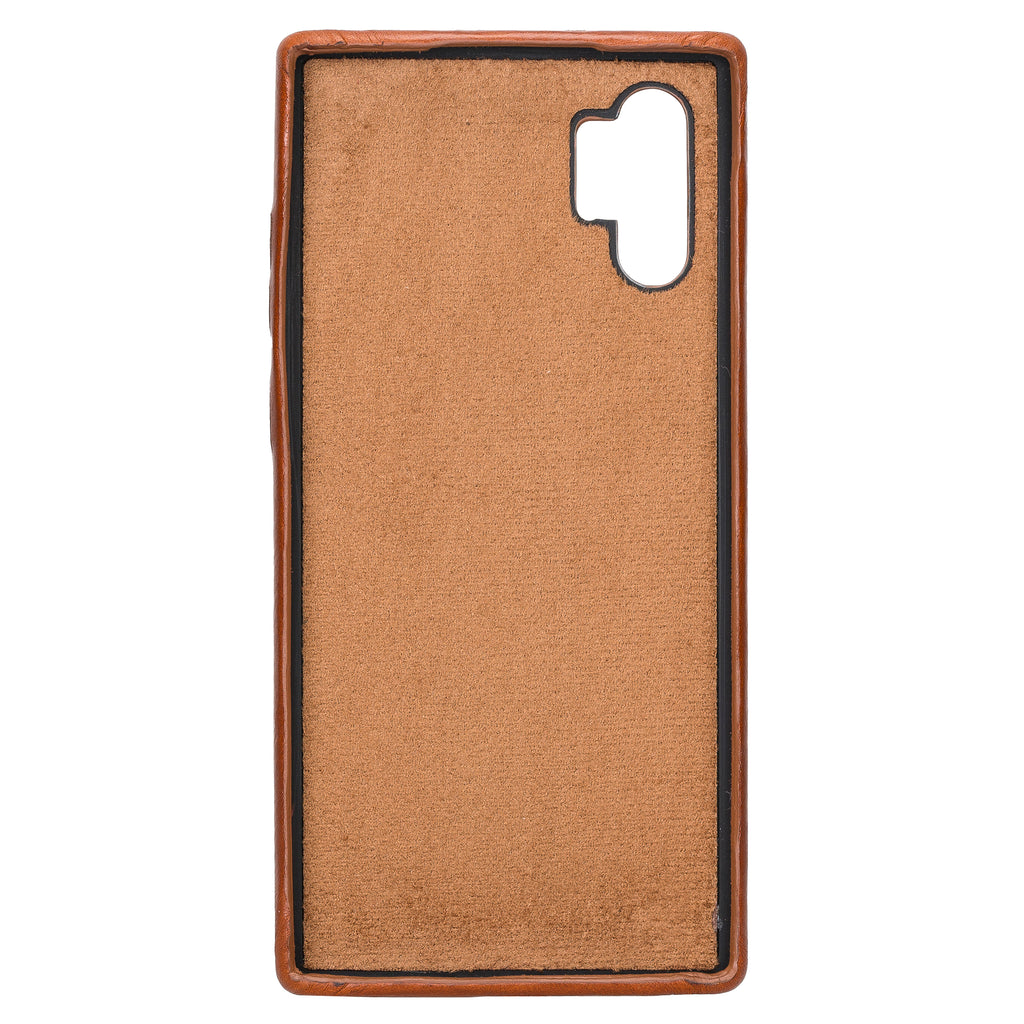 Samsung Galaxy Note 10 Plus Russet Leather Snap-On Card Holder Case with S Pen - Hardiston - 3
