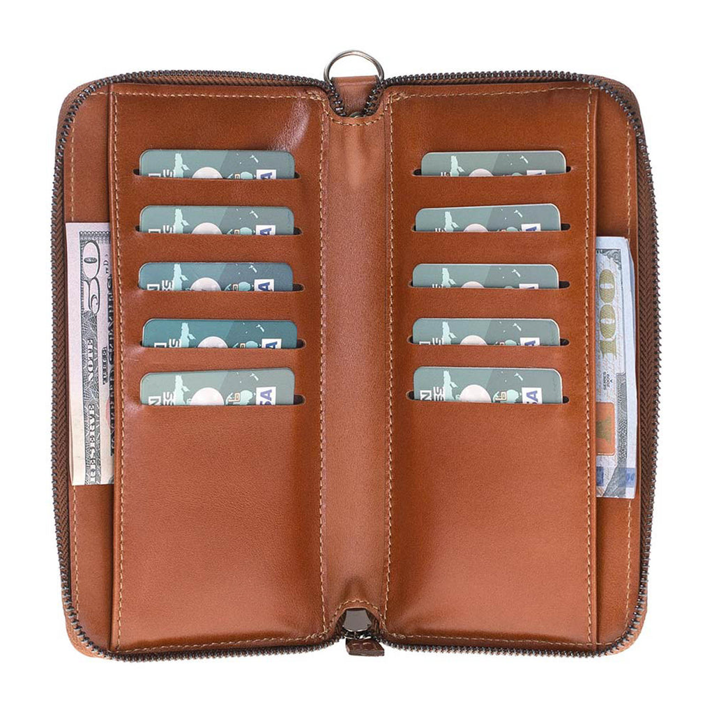 Samsung Galaxy Note 10 Plus Russet Leather 2-in-1 Wallet Purse Card Holder with S Pen - Hardiston - 1