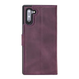 Samsung Galaxy Note 10 Purple Leather 2-in-1 Card Holder Wallet Case with S Pen - Hardiston - 4