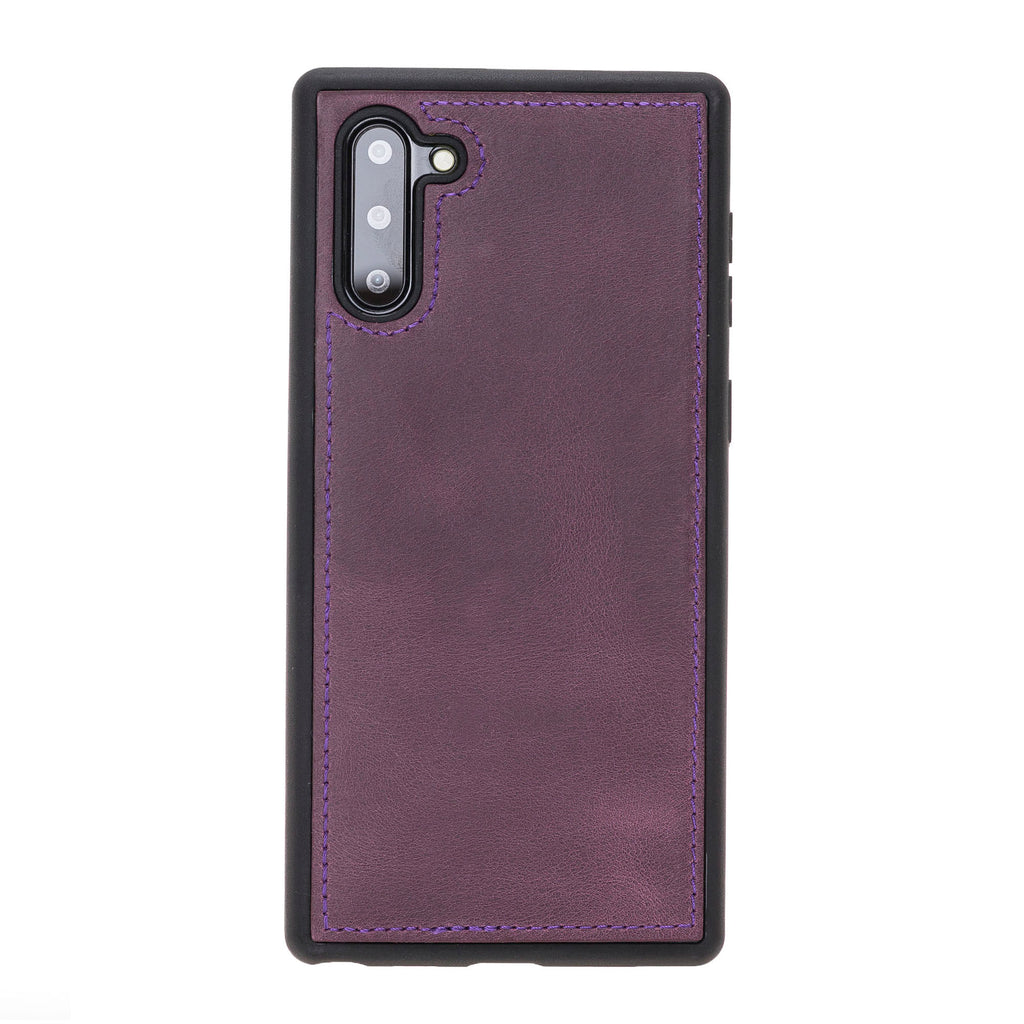 Samsung Galaxy Note 10 Purple Leather 2-in-1 Card Holder Wallet Case with S Pen - Hardiston - 5