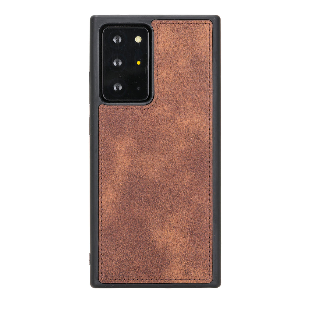Samsung Galaxy Note 20 Plus Brown Leather 2-in-1 Card Holder Wallet Case with S Pen - Hardiston - 5