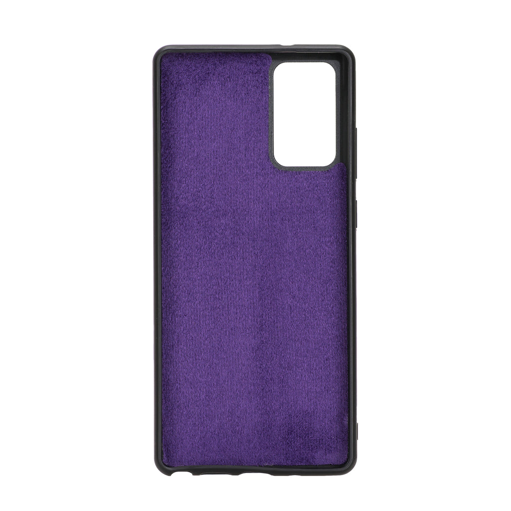 Samsung Galaxy Note 20 Plus Purple Leather 2-in-1 Card Holder Wallet Case with S Pen - Hardiston - 6