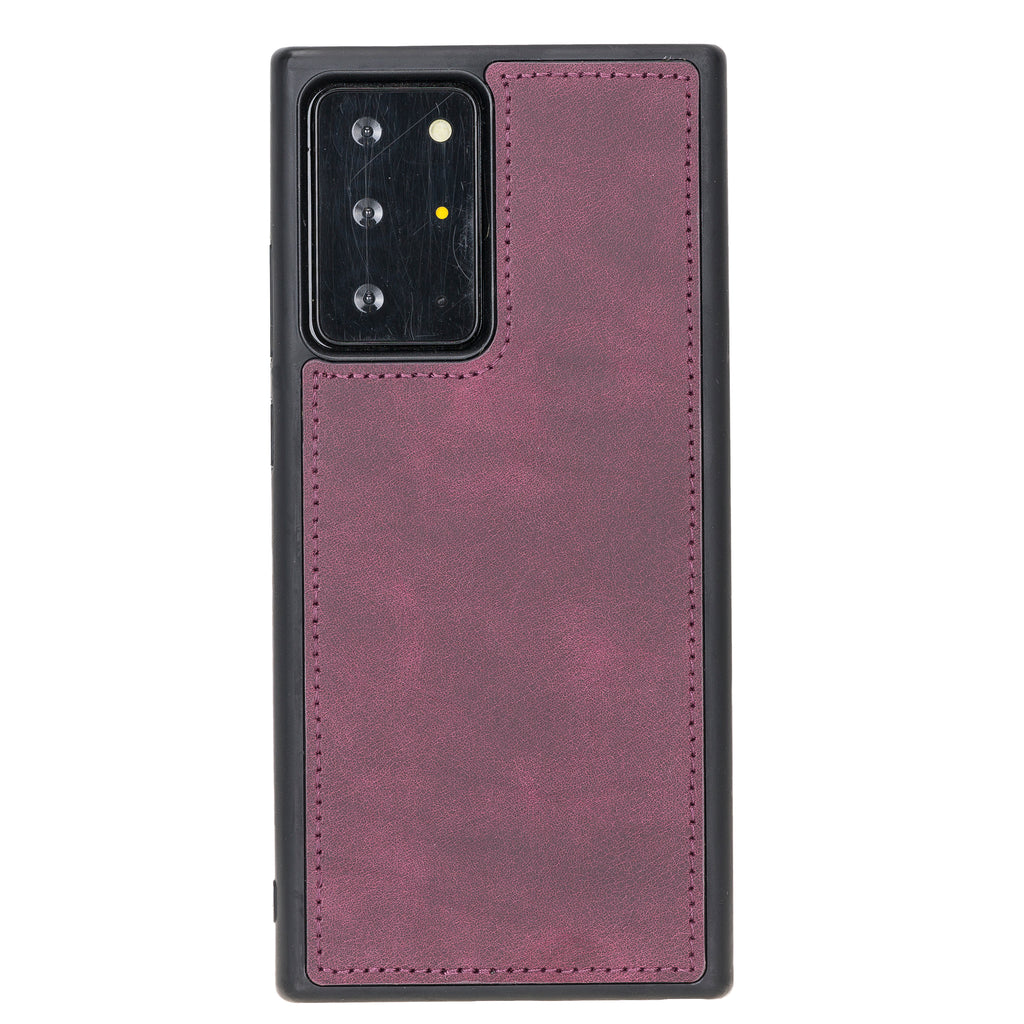Samsung Galaxy Note 20 Ultra Purple Leather 2-in-1 Card Holder Wallet Case with S Pen - Hardiston - 5