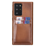 Samsung Galaxy Note 20 Ultra Russet Leather Snap-On Card Holder Case with S Pen - Hardiston - 1