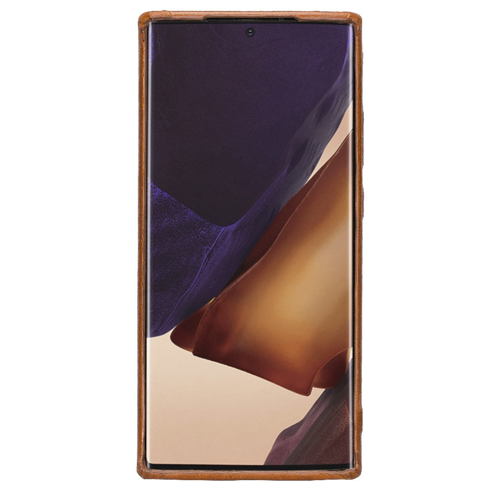 Samsung Galaxy Note 20 Ultra Russet Leather Snap-On Card Holder Case with S Pen - Hardiston - 2