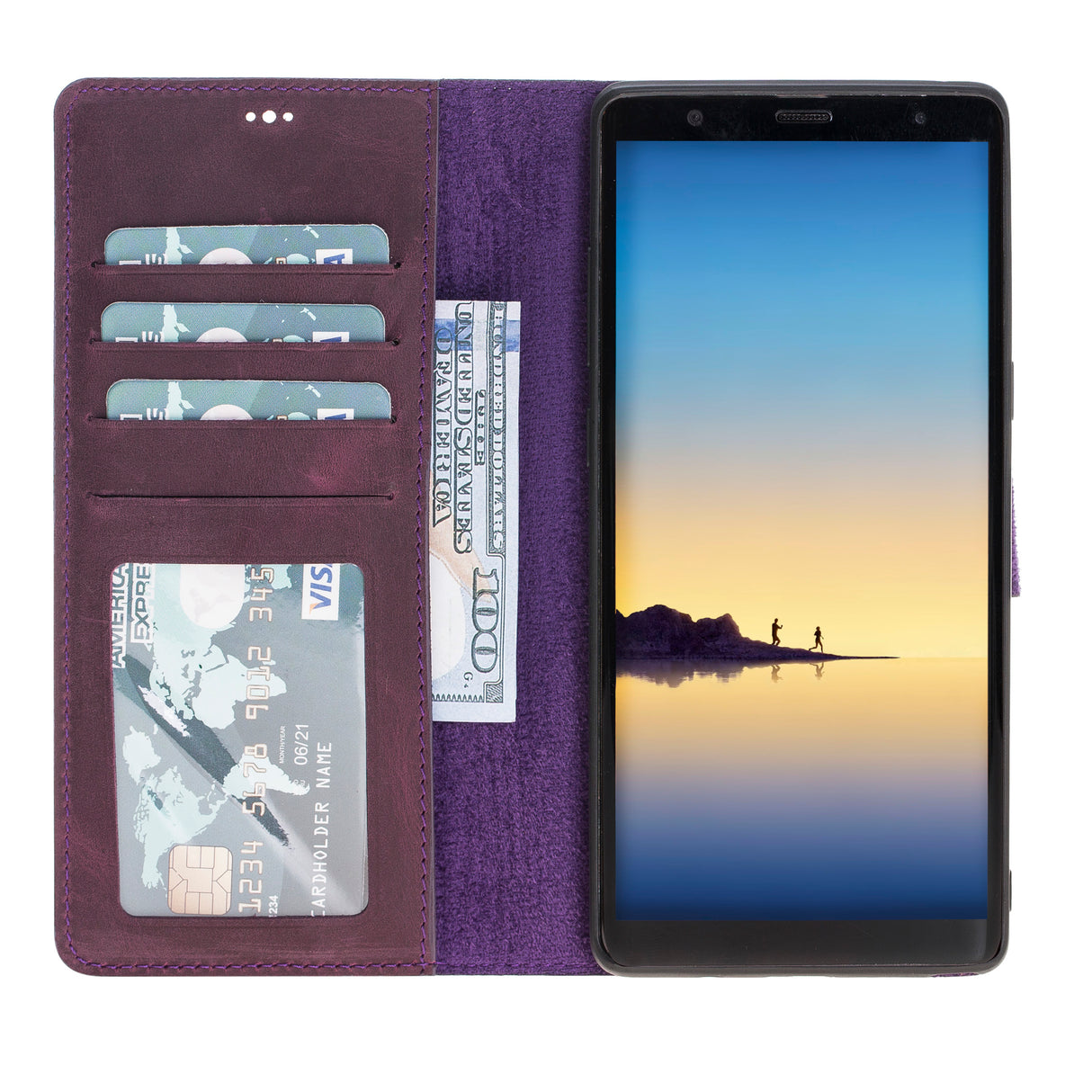 Samsung Galaxy Note 8 Magnetic Detachable Leather Wallet Case