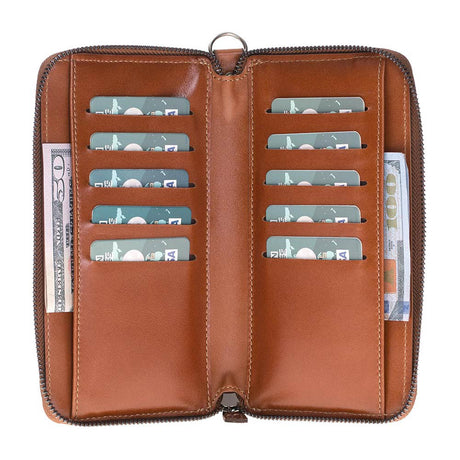 Samsung Galaxy Note 8 Russet Leather 2-in-1 Wallet Purse Card Holder with S Pen - Hardiston - 1