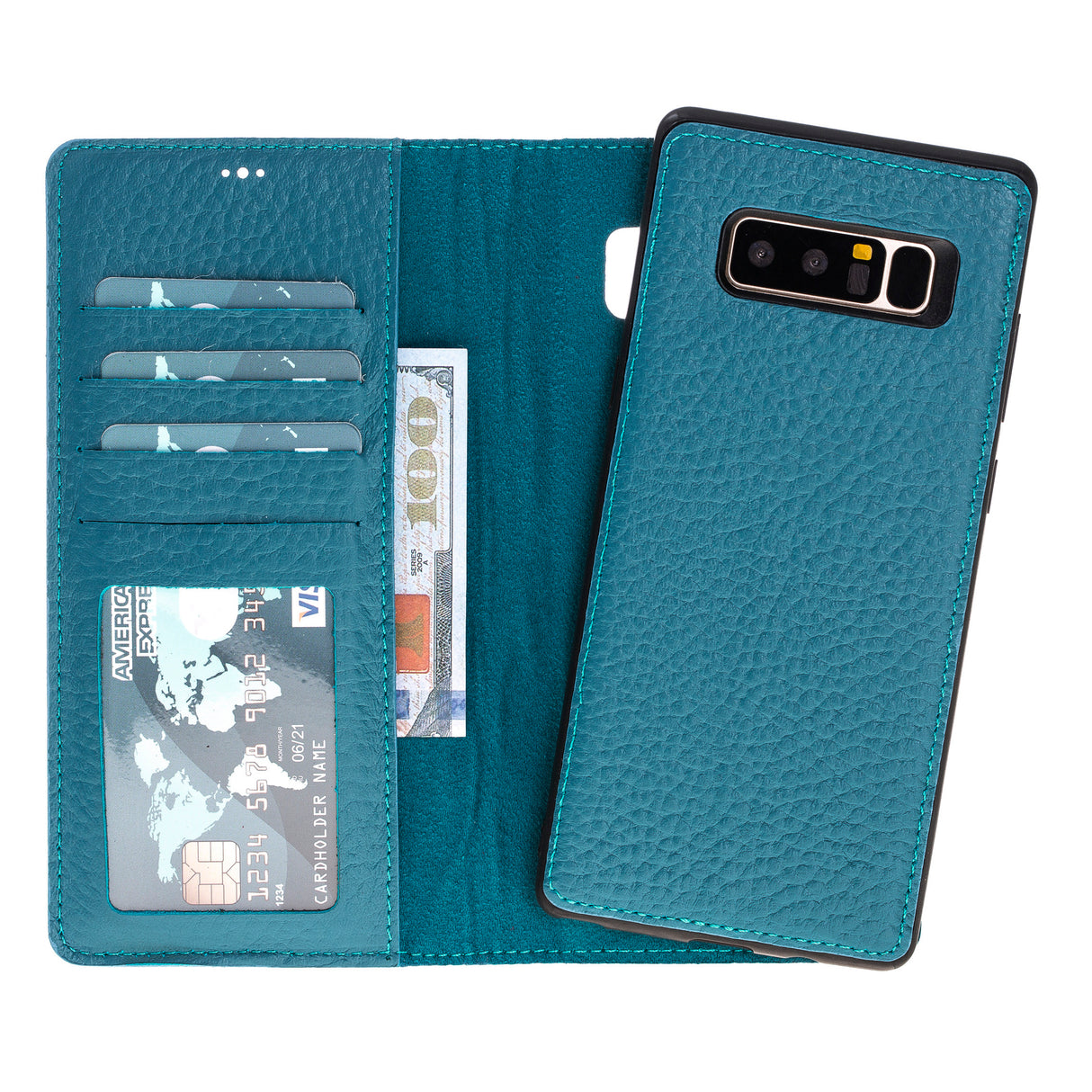 Samsung Galaxy Note 8 Magnetic Detachable Leather Wallet Case