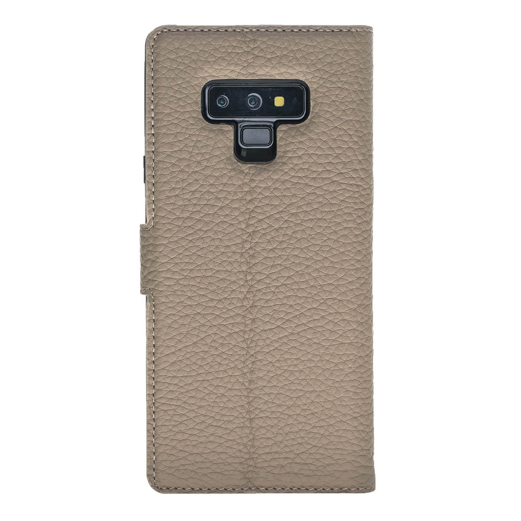 Samsung Galaxy Note 9 Beige Leather 2-in-1 Card Holder Wallet Case with S Pen - Hardiston - 5